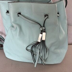 Kate Spade Light Green Leather Hobo Bag
